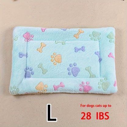 Dog Claw Love Printing Pattern Pet Nest Mat Four Seasons Universal Cat and Dog Floor Mat Comfortable and Pet Blanket 1pc