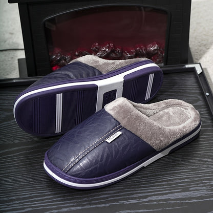 Men'S Oversized Plush Slippers, Soft And Warm Indoor Home Shoes, Winter Couple Slippers Suitable for Both Men And Women, Perfect for The Balcony in Winter