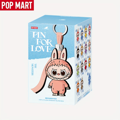 POP MART THE MONSTERS Pin for Love Series-Vinyl Plush Pendant (N-Z), Cute rabbit ear design + smooth plush texture, Multi-color children's keychains, A heartwarming surprise gift for birthdays/festivals, suitable for [100% Genuine Product Guarantee