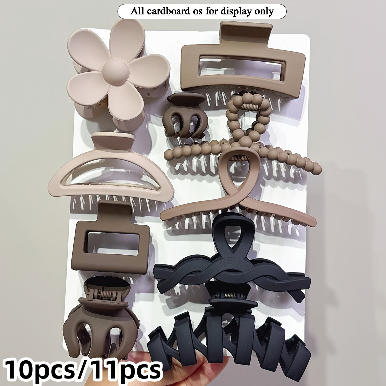 A Set of 10/11 Versatile Hair Styling Claw Clips, Suitable for Daily Outfits, Parties, Beach Trips, or as a Beautiful Gift for and Best Friends