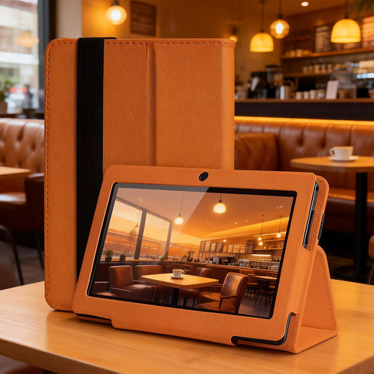 [7 Inch Tablet] ATMPC 7 Inch Tablet 4GB(2GB+2GB) RAM 32GB ROM for Android 14 Tablet PC with Quad Core Processor, HD IPS Display, Dual Camera, WiFi, Tablet with Case, 2025