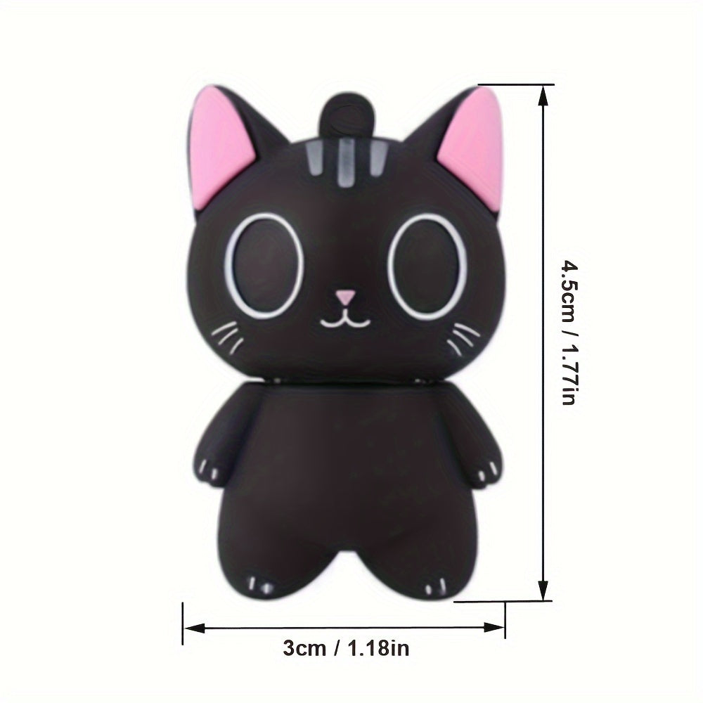 1pc Creative Cartoon Elf Cat USB Flash Drive | Cute USB Flash Drive with Storage Options of 128MB, 4GB, 8GB, 16GB, 32GB, 64GB | Compact and Portable for Everyday Data Storage and Business Use | Perfect Halloween and Christmas Gift for Family and Fri