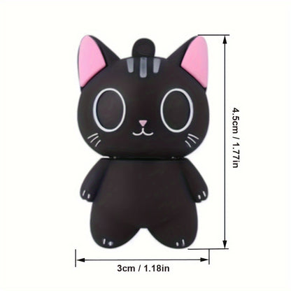 1pc Creative Cartoon Elf Cat USB Flash Drive | Cute USB Flash Drive with Storage Options of 128MB, 4GB, 8GB, 16GB, 32GB, 64GB | Compact and Portable for Everyday Data Storage and Business Use | Perfect Halloween and Christmas Gift for Family and Fri