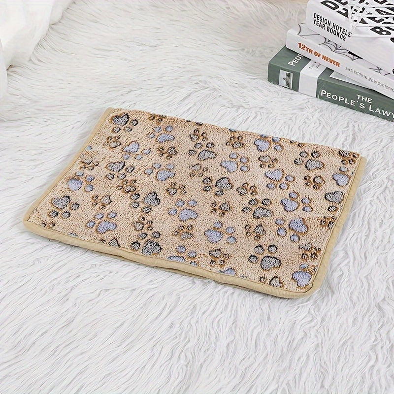 Comfortable And Breathable Cute Cartoon Pattern Dog Bed Blanket Washable Pet Blanket Cat And Dog Nest Mat