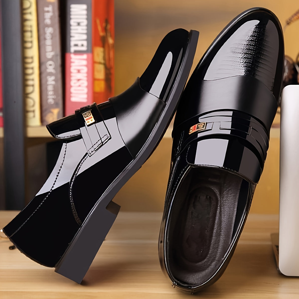Men's Dress Shoes, Dad Shoes, Men's Elegant Footwear, Business Dress Shoes, Loafers, Shoes for Middle-Aged and Elderly Men, Casual Men's Shoes, Genuine Men's Gift Wedding Shoes, Men's Social Shoes, Men's Black Shoes