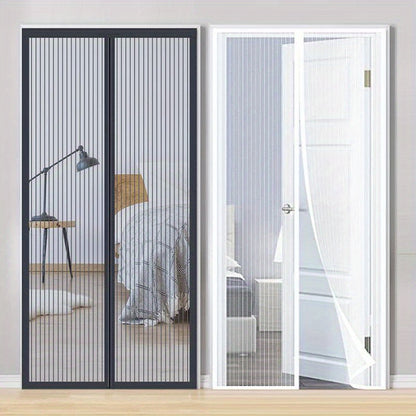 Summer Punch-Free Anti-Mosquito Magnetic Screen Door, Home Automatic Switch Anti-Flying Insects Ventilation Door Curtain