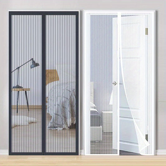 Summer Punch-Free Anti-Mosquito Magnetic Screen Door, Home Automatic Switch Anti-Flying Insects Ventilation Door Curtain