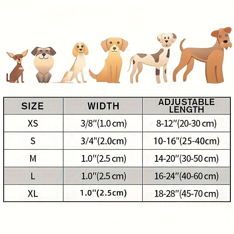 Adjustable Dog Collar, Reflective Safety Collar for Cats and Dogs, Pet Collar