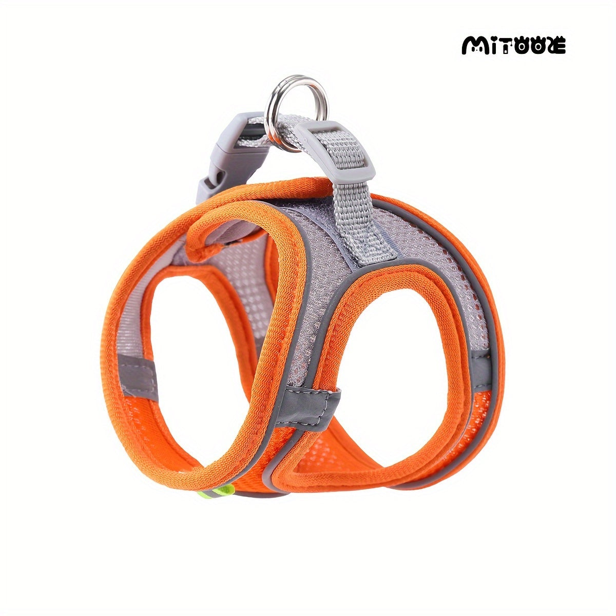 MiTOOE 1pc Soft Breathable Mesh Escape-Proof Adjustable No-Pull Reflective Vest Harness for Small Dogs & Cats - Comfortable Safe Walking Harness with Grid Pattern, Multi-Color Options, Small Breathable Dog Harness