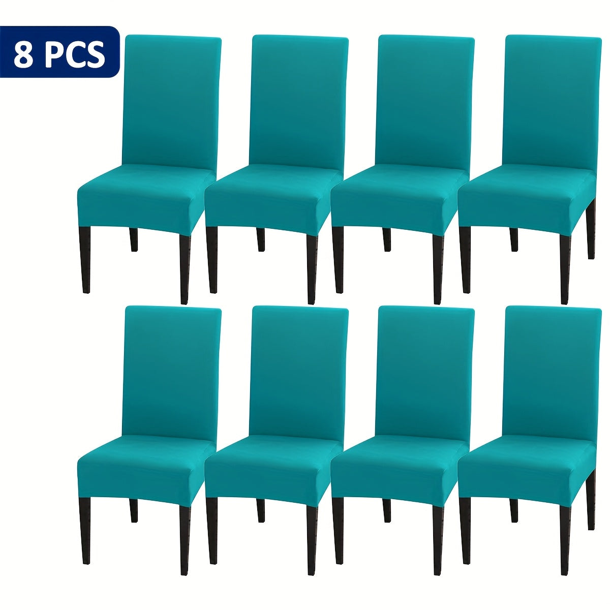 4-Piece/6-Piece/8-Piece/10-Piece/12-Piece S-Size Elastic Kitchen Chair Covers for Home Use