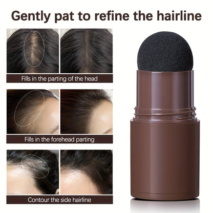 Lakerain Hairline Powder Stick, Hair Shadow Sponge Pen, Used to for cover Gray Roots, Enhance Hair, And Conceal Thinning Hair, with Strong for coverage That Perfectly Matches The Roots to Create a Flawless Hairline
