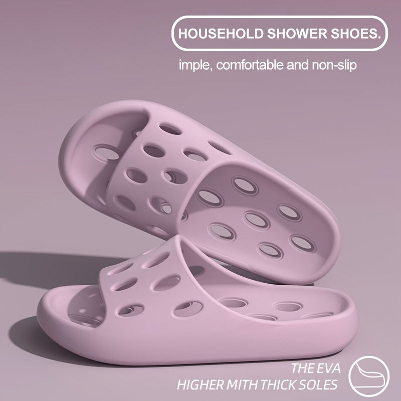 2024 New EVA Bathroom Leak-Proof Slippers for Indoor Use, Quick-Drying, Non-Slip, And Odor-Free Shower