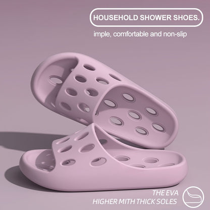 2024 New EVA Bathroom Leak-Proof Slippers for Indoor Use, Quick-Drying, Non-Slip, And Odor-Free Shower
