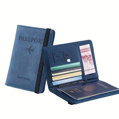1pc RFID Passport Holder, Thin Passport Wallet, Surface, Multi Functional Wallet, Travel Passport Holder, Cute Card Holder