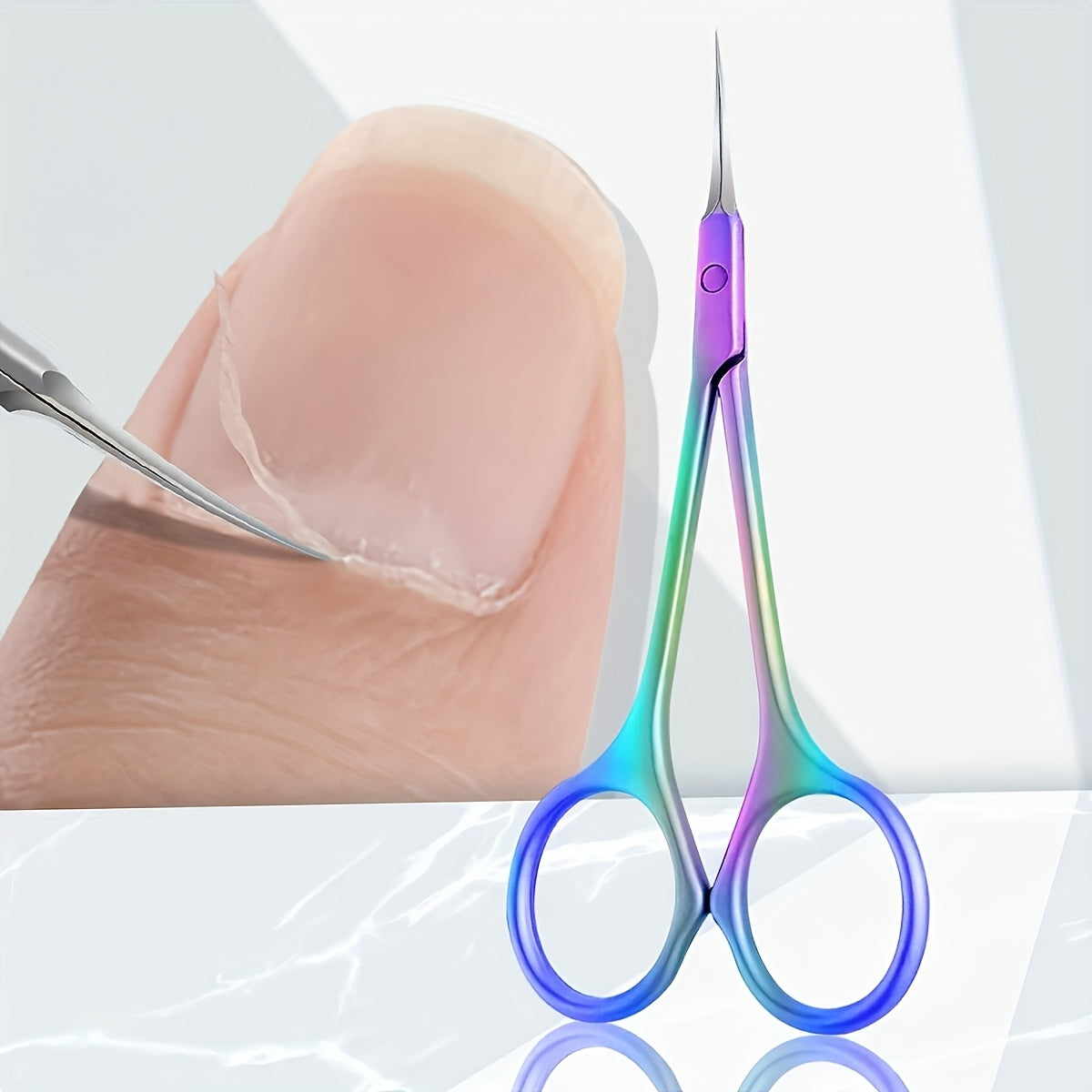 Cuticle Scissors Nail Cuticle Clipper, Stainless Steel Dead Skin Removal Scissor Clipper Manicure Tools