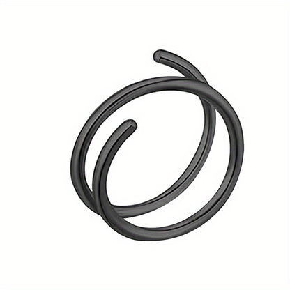 Stainless Steel Double Helix Nose Rings Hot Style Lady Piercing Jewelry