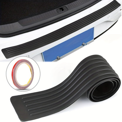Universal Rear Bumper Protection Sticker for Cars, Designed to Cover The Trunk Sill with Rubber Strips And Anti-Scratch Pads As Accessories.