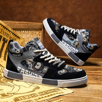[Perfect Outdoor High-Top Sneakers] Fashionable High-Top Sneakers: Perfect for Outdoor Adventures - Men'S And Women'S Sizes Available