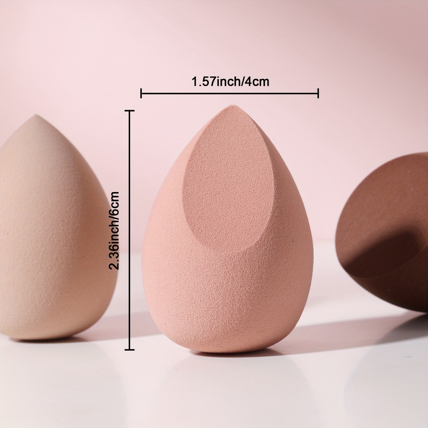 3pcs Makeup Sponge Set: Gourd-shaped Puff, Teardrop Puff, Cushion Sponge Puff, Makeup Tools