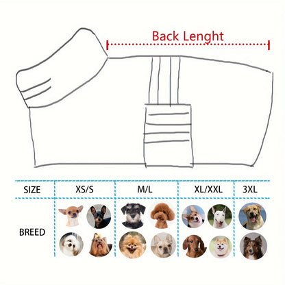 Quick-Drying Dog Bathrobe, Striped Towel Bathrobe, Super Absorbent Pet Robe with Adjustable Belly Strap Made of Ultra-Soft Fabric