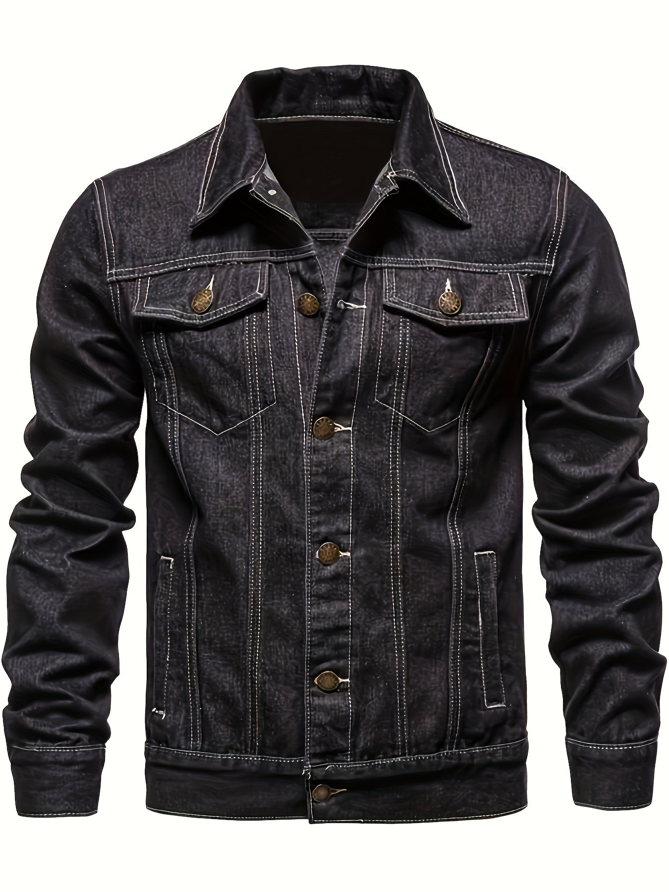 Men's Casual Slim-Fit Cotton Jacket Men's Denim Jacket