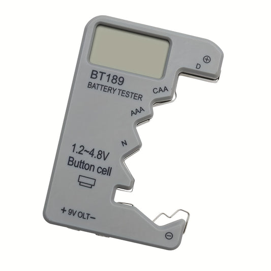 BT189 Digital Battery Tester LCD Display AA/AAA/9V/1.5V Button Cell Battery Capacity Check Detector Capacitance Diagnostic Tool