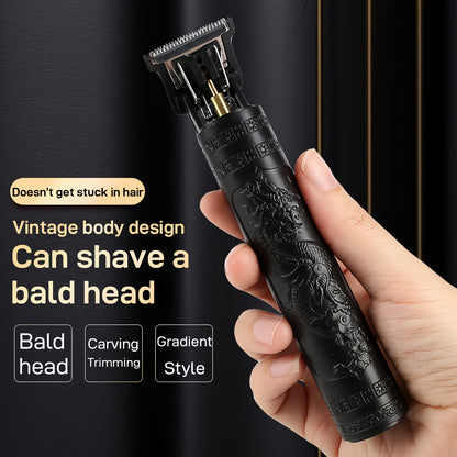 [USB Rechargeable Hair Trimmer] Professional Hair Clipper and Beard Trimmer for Men - USB Rechargeable Lithium Battery, 4 Attachments, Ergonomic Design with Adjustable Comb, Ideal for Grooming and Styling, Hair Trimmer for Men