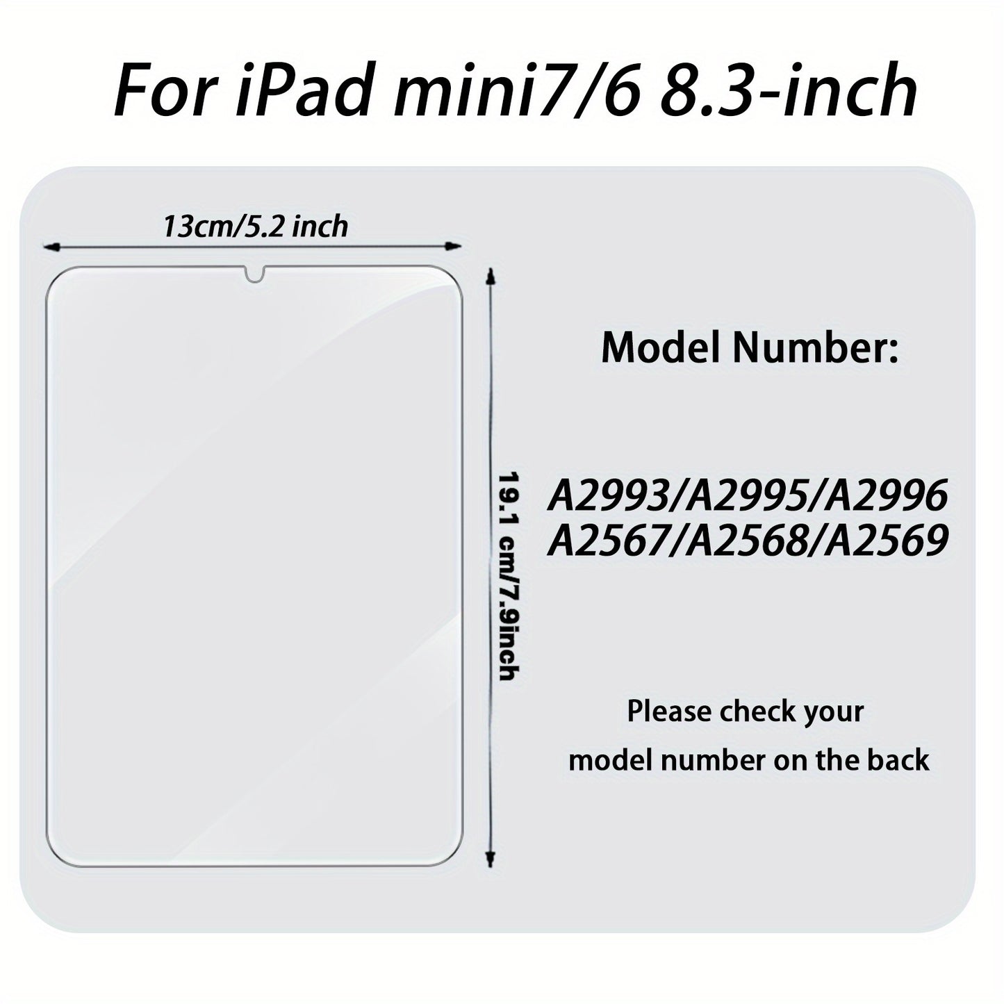 [2-Pack Ipad Protector] 2-Pack Ipad Tablet Screen Protector Tempered Glass for Ipad 11Th/10Th/9Th/8Th/7Th/6Th/5Th/Air 7/Air 6/Air5/Air 4/Air 3/Mini 7/Mini 6/Mini 5/Mini 4 (2018/2020/2019/2020/2022/2023/2024/2025) Pro/Air (7.9/8.3/9.7/10.2/10.5/10.9/11) In
