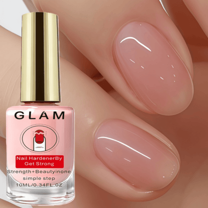 Natural Pink Nail Hardener - 10ML, Air Dries Naturally, Decorative Manicure, Multifunctional for Christmas Nails, Designed for Nail Technicians, Nail Polish, Nail Strengthener, Natural Transparent Pink, Long-Lasting Shine, Enhances Nail Hardness