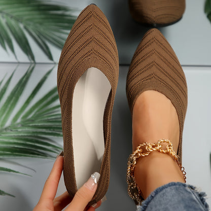 Cross-Border Women'S Fashionable Casual Pointed Flats, Women Shoes