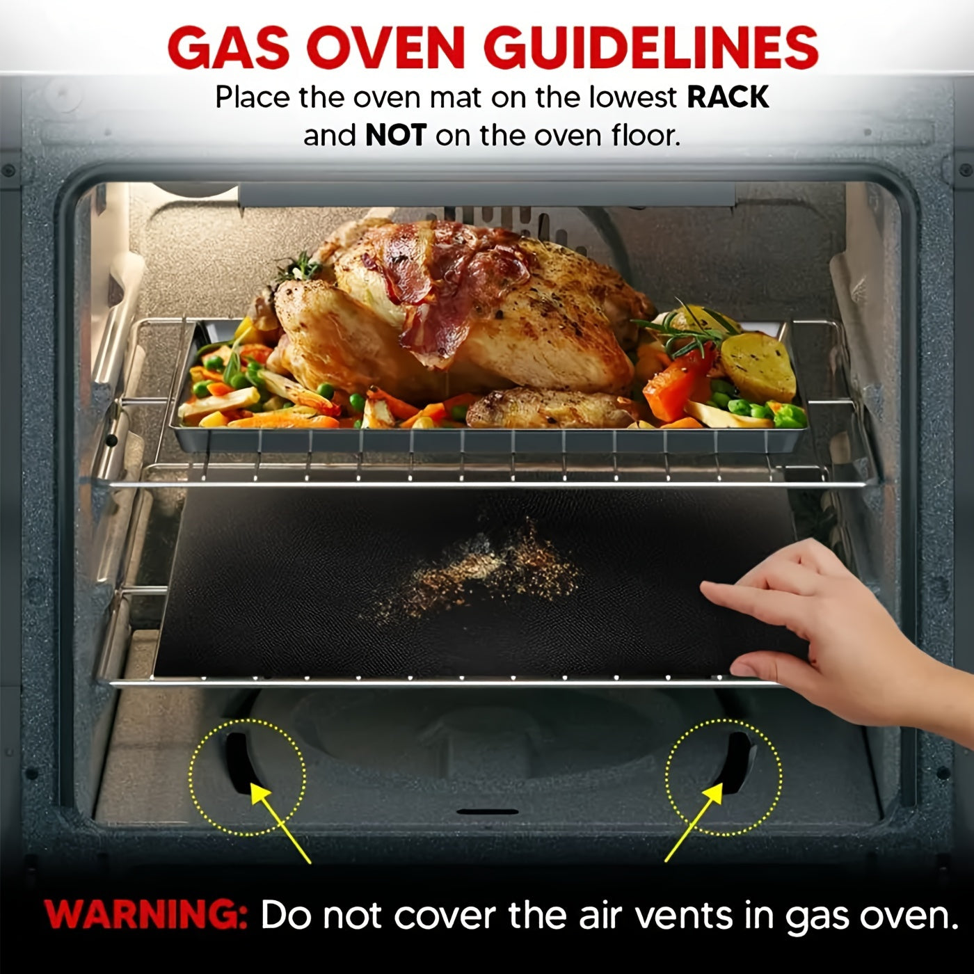Durable Non-Stick Liners for The Base of Electric Ovens, Heavy-Duty And Reusable Mats Designed for Oven Bottoms, Suitable for Gas Grills And Bbqs, Perfect for Parties And Essential for Vacations