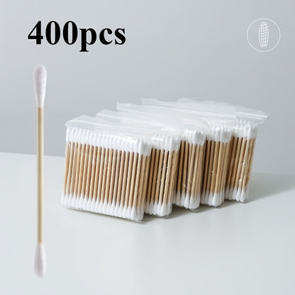 100/200/300/400/500/600pcs Double headed cleaning stick, suitable for ear cleaning, makeup and home cleaning, hygienic independent packaging, disposable multi-purpose, ear cleaning tool, makeup and removal tool, personal care and home preferred