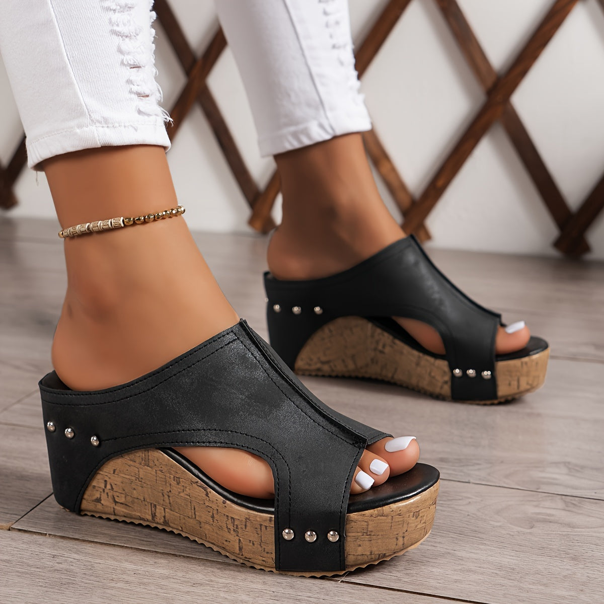 Comfortable And Elegant Retro Platform Wedge Sandals for Women, Easy to Slip On., Women Shoes