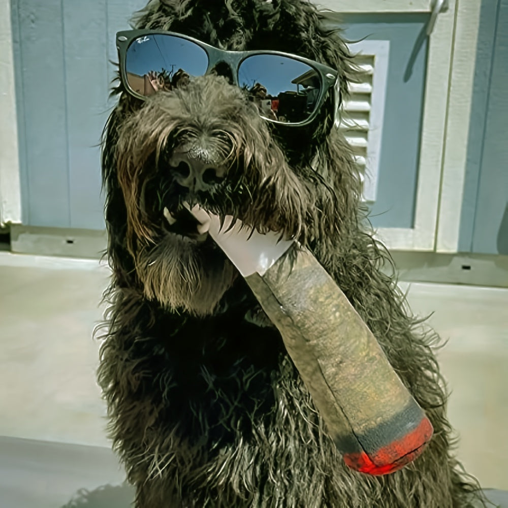 A Chew Toy Shaped Like a Cigar for Dogs, Featuring Interactive Plush Material, Designed for Training And Suitable for Small, Medium, And Large Dogs, Without Battery