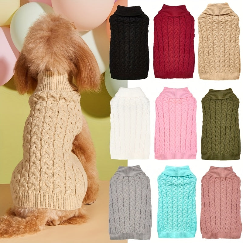 Casual Dog Sweater, Two-Leg Elastic Full Twist Knit, Comfortable Teddy Bichon, Solid Color Multi-style, Cross-border New