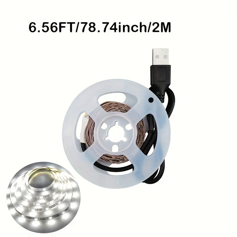 Light Strip DC5V Bright Flexible LED Tape with Self-Adhesive SMD2835, Can Be Cut to Any Length, Suitable for Decoration And Lighting