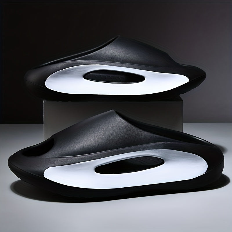 Men'S Slippers with Anti-Collision Design, Wear-Resistant And Non-Slip, Two-Tone Shower And Home Thick-Soled Elevated Sandals for Women.