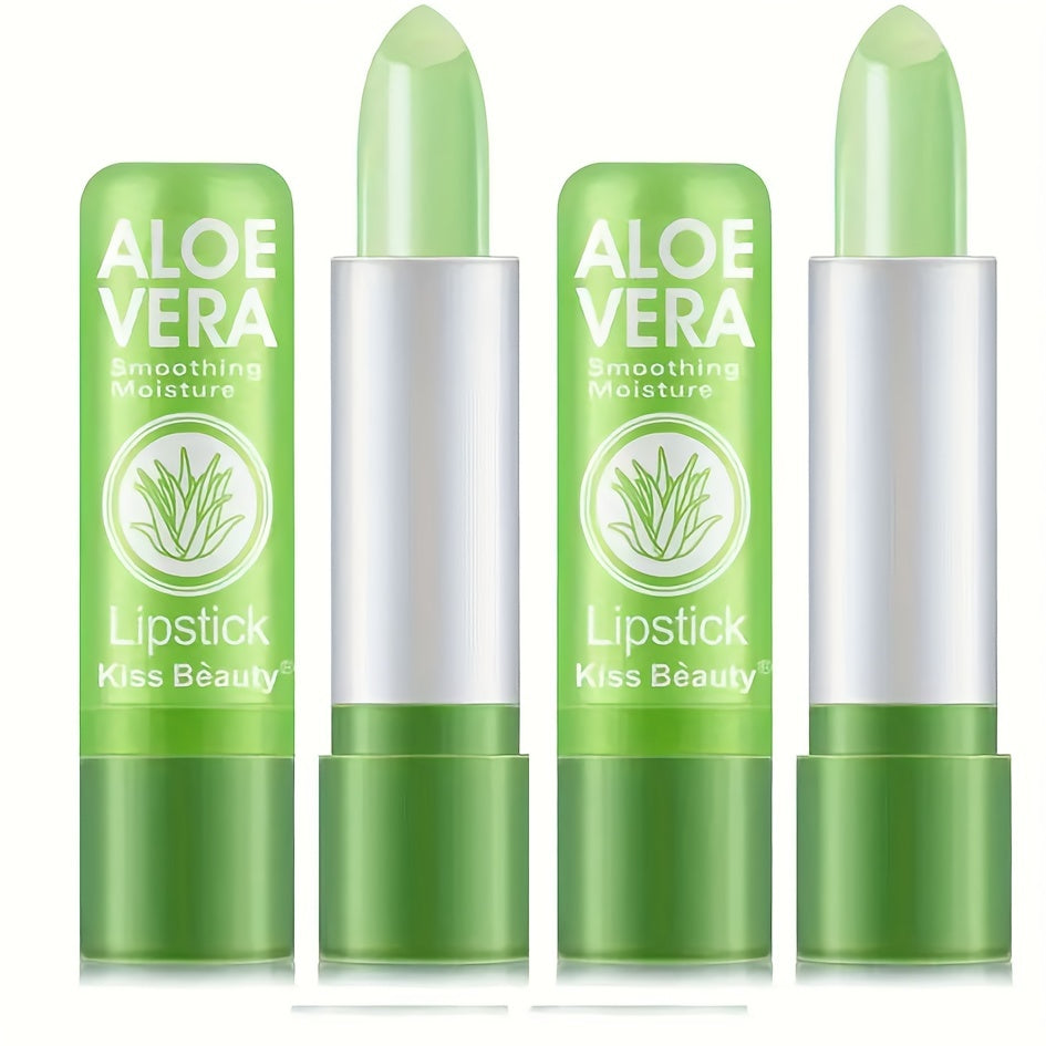 Thermochromic Lipstick, Healthy Moisturizing Color-Changing Lip Balm, Fade-Resistant, Aloe Vera-Based