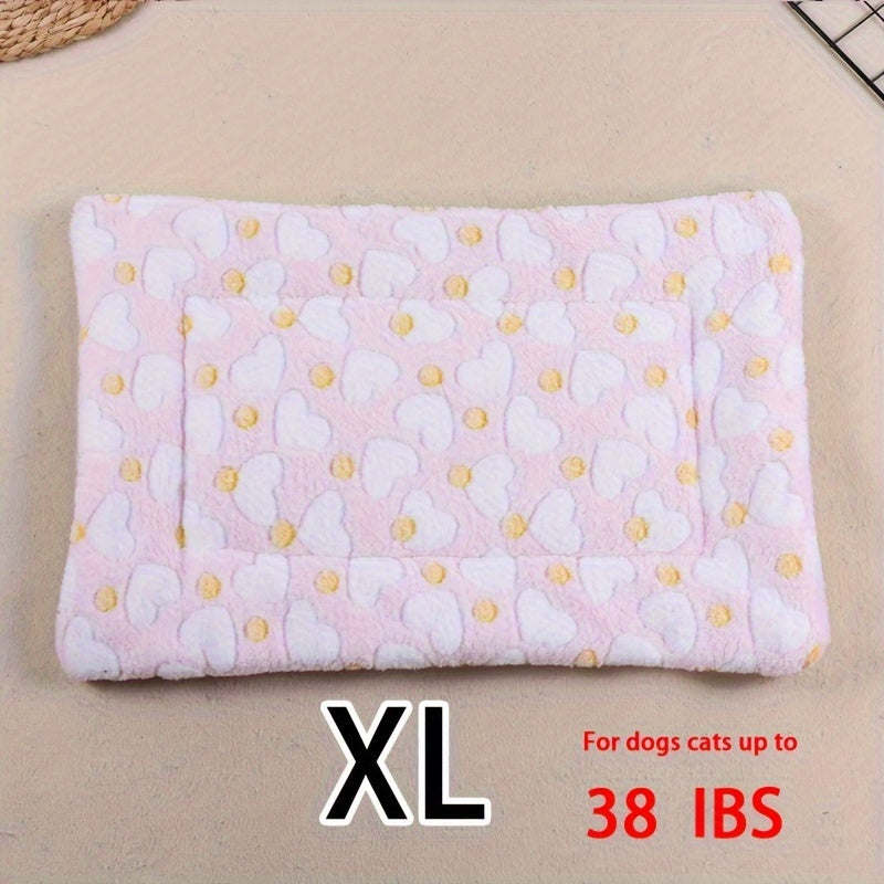 Dog Claw Love Printing Pattern Pet Nest Mat Four Seasons Universal Cat and Dog Floor Mat Comfortable and Pet Blanket 1pc