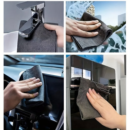 5-Piece Magic Microfiber Cloth Set for Streak-Free Glass Cleaning, No Water Marks for Windows or Mirrors