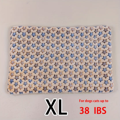 Dog Claw Love Printing Pattern Pet Nest Mat Four Seasons Universal Cat and Dog Floor Mat Comfortable and Pet Blanket 1pc