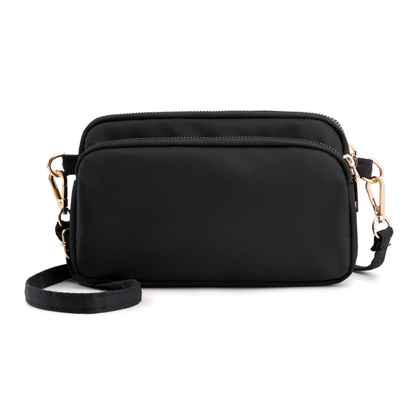 Women'Small Crossbody Bag Fashionable Three-Layer Zip Up Shoulder Purses for Daily Use Travel and Commuting