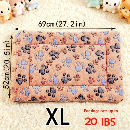 Dog Claw Love Printing Pattern Pet Nest Mat Four Seasons Universal Cat and Dog Floor Mat Comfortable and Pet Blanket 1pc