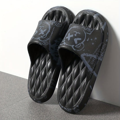 [Large Size Non-Slip Sandals Slippers] 2023 New Large Size 48-49 Men's Summer Indoor Home Bathroom Bath Non-Slip Cartoon Household Thick Soled Sandals Slippers For External Wear L-5161B
