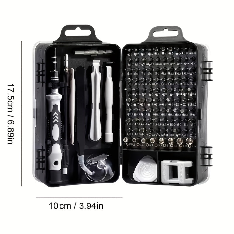 117-In-1 Precision Screwdriver Set, Essential Repair Tools for Home, -Shaped Hex Screwdriver Kit