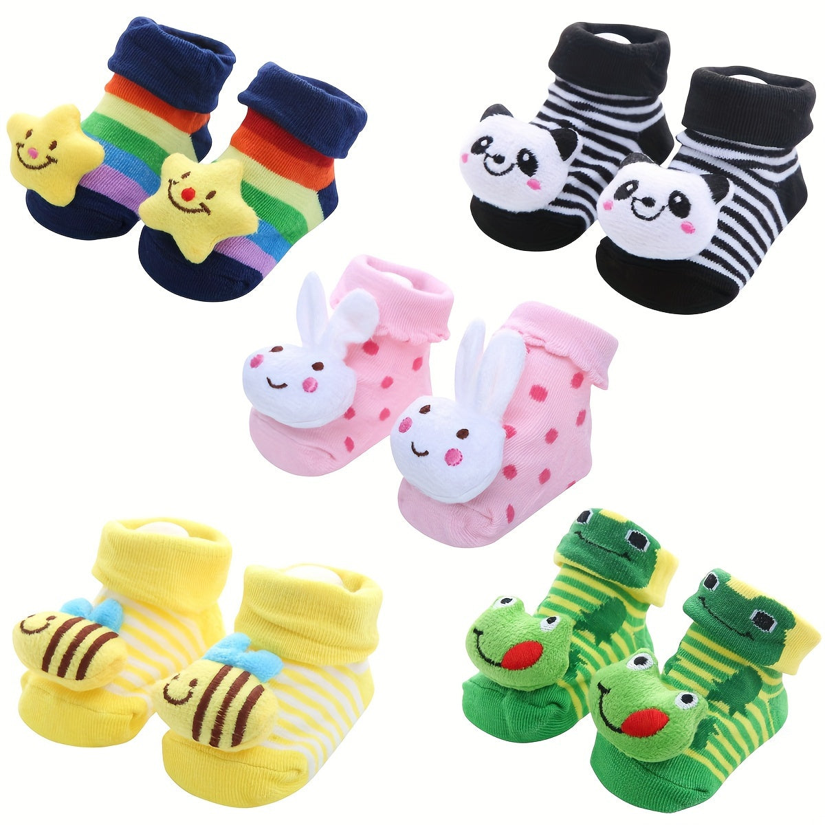 [Cute Cartoon Socks] 1 Pair of Cute Cartoon Children's Socks, Non-Slip Floor Socks for Babies and Kids