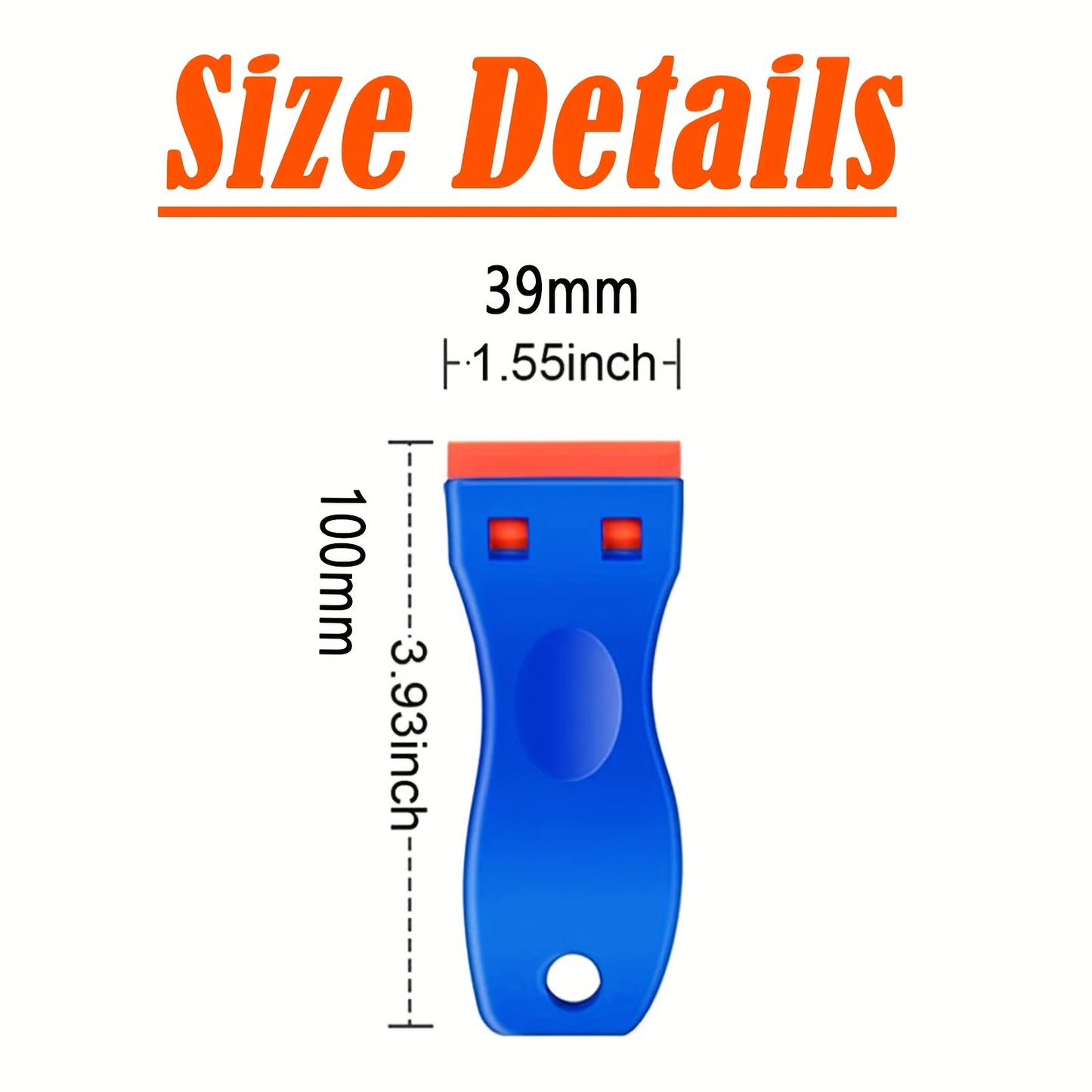 Plastic Razor Scraper and Scraper, Label Removal Tool, for Scratch-Free Plastic Razor Scraper, Adhesive Remover for Window Glass Stickers, Gaskets and Paint