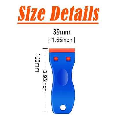 Plastic Razor Scraper and Scraper, Label Removal Tool, for Scratch-Free Plastic Razor Scraper, Adhesive Remover for Window Glass Stickers, Gaskets and Paint