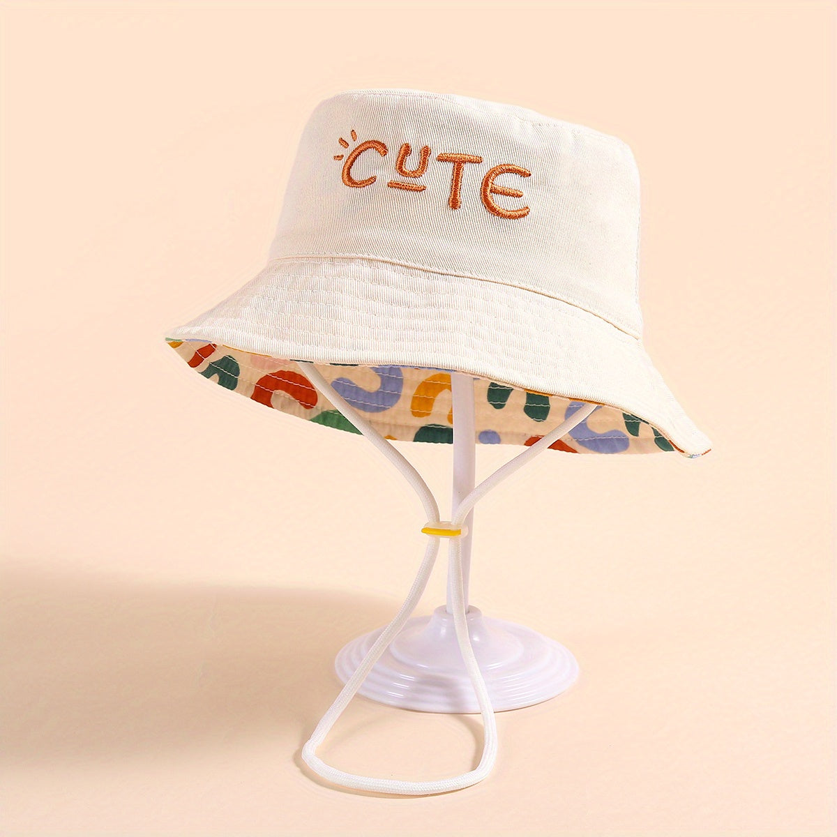 [Cute Fisherman Hat] Breathable Cute Letter Embroidery Fisherman Hat | Wide Brim Sun Protection Bucket Hat For Outdoor Traveling Beach Party - Boys And Girls Teen Accessories
