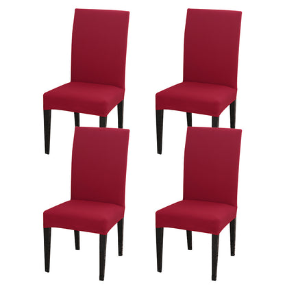 4-Piece/6-Piece/8-Piece/10-Piece/12-Piece S-Size Elastic Kitchen Chair Covers for Home Use